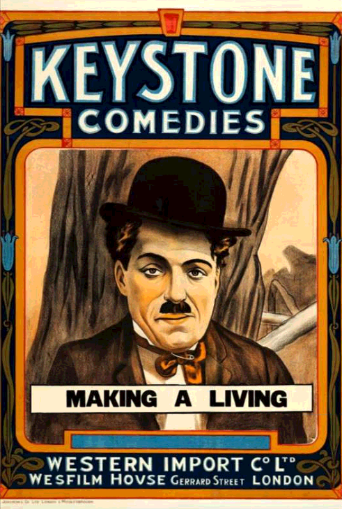Charlie Chaplin’s “Making A Living”- 1914