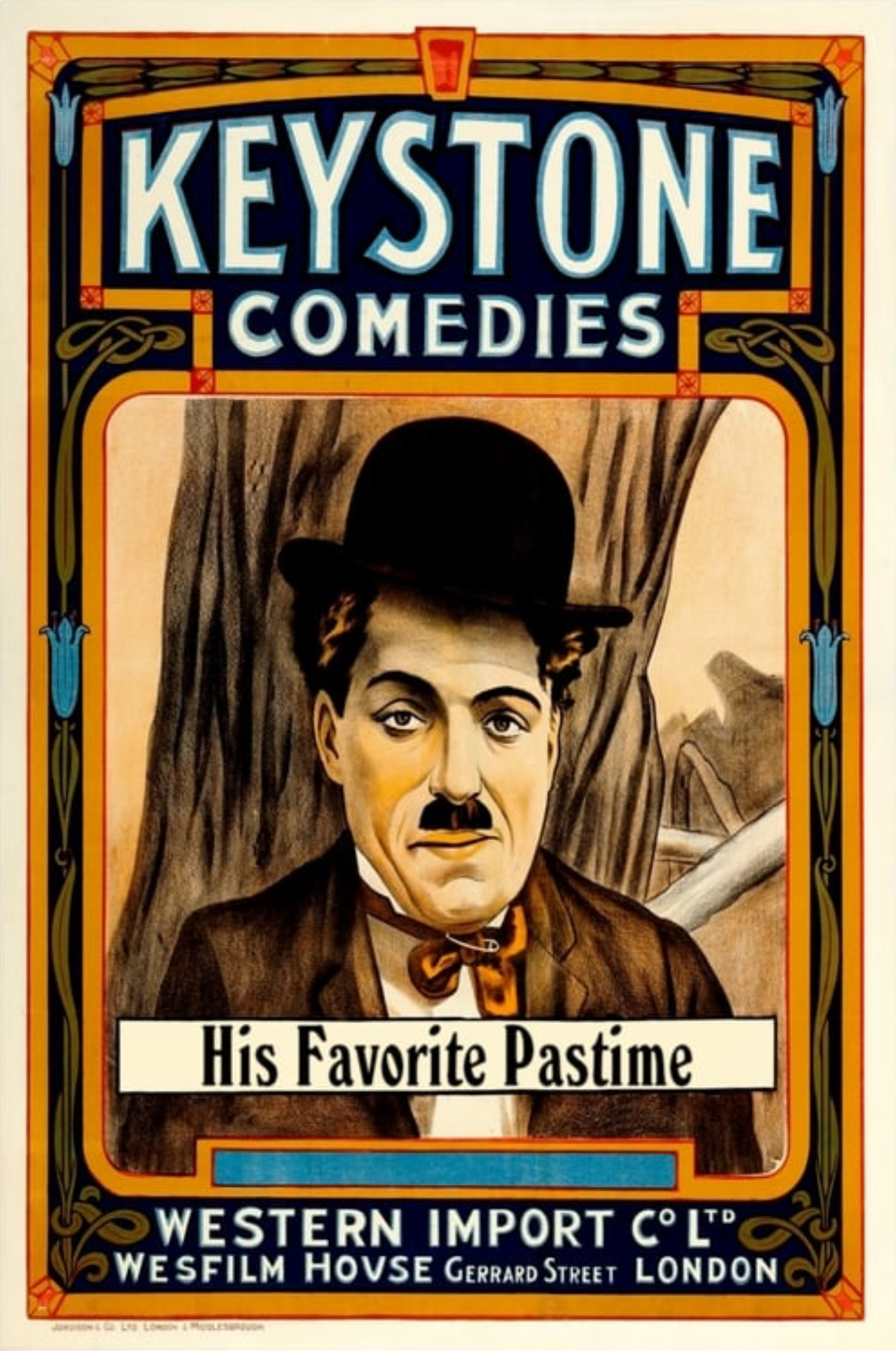 Charlie Chaplin’s “His Favorite Pastime”- 1914